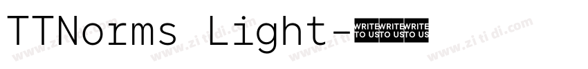 TTNorms Light字体转换 TTNorms Light字体转换